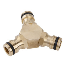 Medzikus pre 3 rýchlospojky mosadz