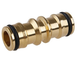 Medzikus pre 2 rýchlospojky mosadz