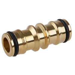 Medzikus pre 2 rýchlospojky mosadz