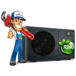 Tepelné čerpadlo LG ThermaV 12 kW R290 MONOBLOK, model HM123HF.UB60 s montážou na kľúč Tepelné čerpadlo LG ThermaV 12 kW R290 MONOBLOK, model HM123HF.UB60 s montážou na kľúč