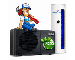 Tepelné čerpadlo LG ThermaV 16 kW + ohrev teplej vody 200 l R290 MONOBLOK, model HM163HF.UB60 s montážou na kľúč Tepelné čerpadlo LG ThermaV 16 kW + ohrev teplej vody 200 l R290 MONOBLOK, model HM163HF.UB60 s montážou na kľúč