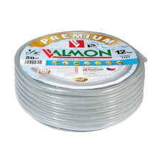 Priemyselná hadica Valmon PVC 1123, biela/transparentná 1/2" (25 m rolka)