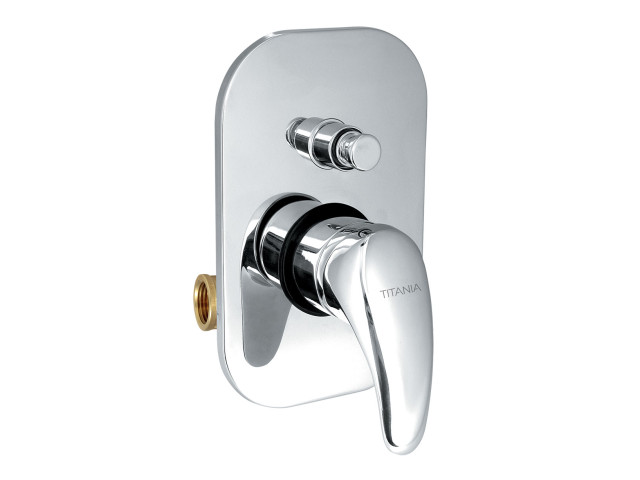 Vaňová sprchová batéria s prepínačom Titania Lux chróm