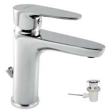 Umývadlová batéria s výpusťou Titania Smart chróm