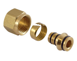 Zverné šróbenie na PEXAL rúrku 16mm x 1/2" (Euroconus) - PÁR