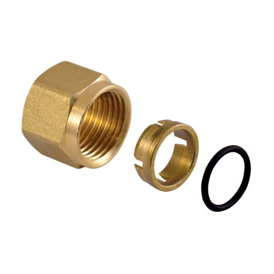 Zverné šróbenie na CU rúrku 15mm x 1/2" (Euroconus) - PÁR