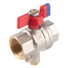 Kulový plnoprůtočný kohout s připoj na čidla motýlek MM 3/4"
