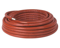 PEXc-AL-PEXc predizolovaná rúrka 16x2,0 mm, viacvrstvová s 10 mm izoláciou, červená