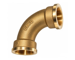 Mosadzný oblúk 90° FF 3/4" PN16