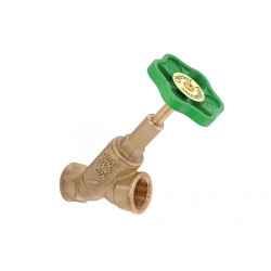 Mosadzný uzáverový ventil Schlösser, uhlový typ 1505 – DN 32 – 5/4"