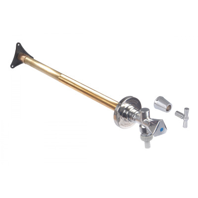 Schlösser Frost-Tec - s chrómovanou ružicou a nasadacím kľúčom 1/2"-DN15-150-540 mm - skracovací