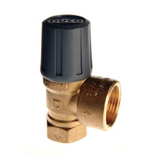 Bezpečnostný ventil DUCO 5/4"×6/4“, 2,5bar, 649kW, membrána, závitový, vyhrievanie, mosadz