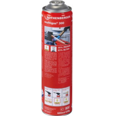 Plynová kartuša ROTHENBERGER MULTIGAS 300 600 ml, s teplotou plameňa až 1900 °C Plynová kartuša ROTHENBERGER MULTIGAS 300 600 ml, s teplotou plameňa až 1900 °C