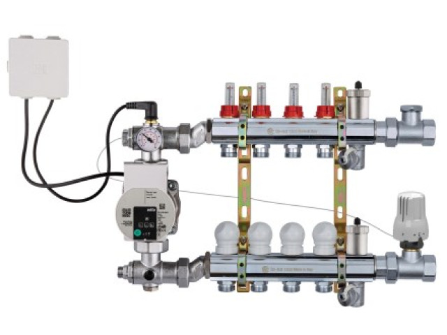 TOPHEAT RPT10-03 rozdeľovač s miešaním a elektronickým čerpadlom, 3 okruhy