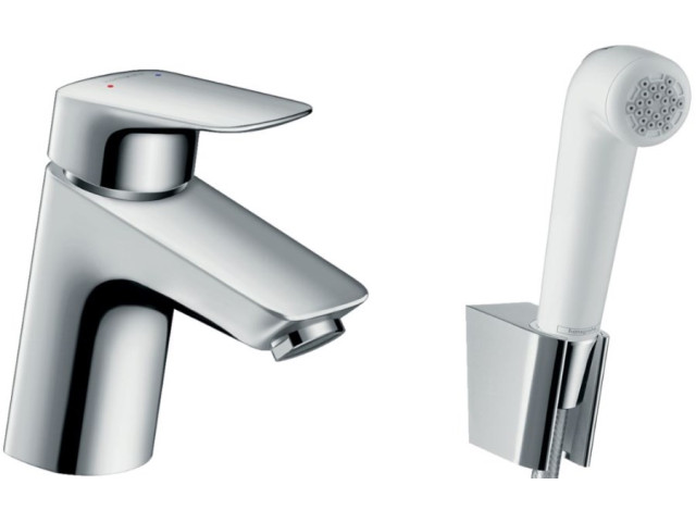 HANSGROHE LOGIS umývadlová batéria 107mm, stojančeková, páková, so sprchou bidet, chróm