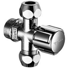 SCHELL COMFORT dvojitý rohový ventil 1/2"x3/8"x3/8", chróm