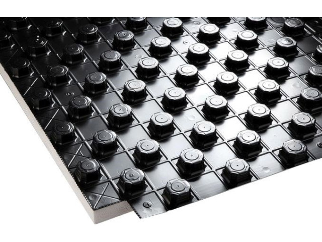 Systémová doska s izoláciou 33 mm, s redukciou kročejového hluku, čierna, 800 × 1400 mm (6,72 m²) Systémová doska s izoláciou 33 mm, s redukciou kročejového hluku, čierna, 800 × 1400 mm (6,72 m²)