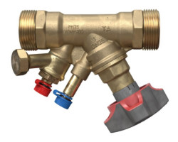 TA STAD 1" vyvažovací ventil DN25, PN25, uzatváracie, s vypúšťaním G3 / 4", voda, mosadz