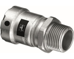 VIEGA MEGAPRESS 4211 adaptér 1"x1“, vonkajší závit, lisovaný, vyhrievanie, uhlíková oceľ