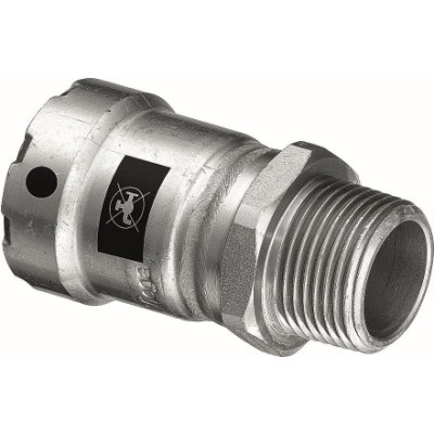 VIEGA MEGAPRESS 4211 adaptér 5/4"x5/4“, vonkajší závit, lisovaný, vyhrievanie, uhlíková oceľ