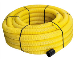 FRÄNKISCHE FF-drän rúra DN125, ohybná drenážna, melioračná PVC-U