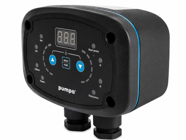 Tlakový spínač PTSD 230 V, 0,5–9,0 bar, digitálny, 10 A
