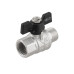 Guľový ventil BLACK 3/4" MF Motýľ PN40 185°C PLNOPRŮTOK