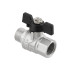 Guľový ventil BLACK 3/4" MF Motýľ PN40 185°C PLNOPRŮTOK