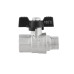Guľový ventil BLACK 3/4" MF Motýľ PN40 185°C PLNOPRŮTOK