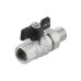 Guľový ventil BLACK 3/4" MF motýl so skrutkovaním PN40 185°C PLNOPRŮTOK