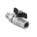 Guľový ventil BLACK 3/4" MF motýl so skrutkovaním PN40 185°C PLNOPRŮTOK