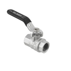 Guľový ventil BLACK 1/2" FF páka PN50 185°C PLNOPRŮTOK