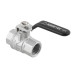Guľový ventil BLACK 1/2" FF páka PN50 185°C PLNOPRŮTOK