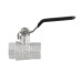 Guľový ventil BLACK 1/2" FF páka PN50 185°C PLNOPRŮTOK