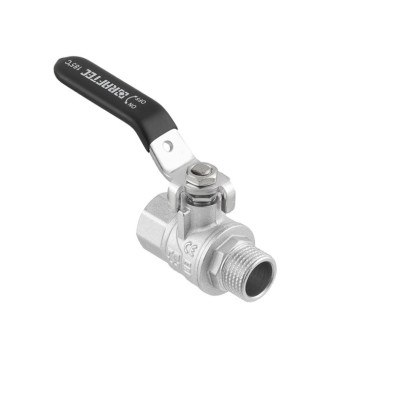 Guľový ventil BLACK 1" MF páka PN40 185°C PLNOPRŮTOK