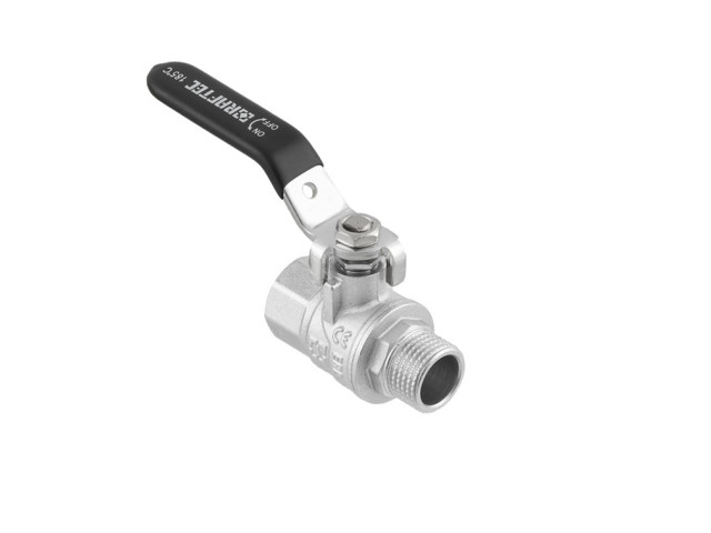 Guľový ventil BLACK 1" MF páka PN40 185°C PLNOPRŮTOK