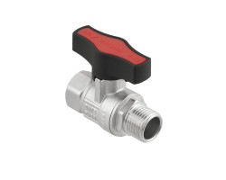 Guľový ventil GOLD 3/4" MF Motýľ PN50 PLNOPRŮTOK