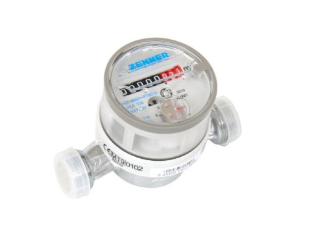 Bytový vodomer ZENNER ETWD-M 2,5-110 1/2" x 3/4“ 1,6m3 TV