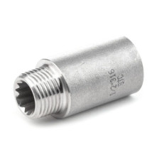 Nerezové predĺženie 1/2" x 10 mm AISI 316L 180 °C