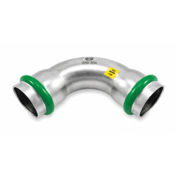 INOXPRESS GAS Obluk I/I 90° 54mm
