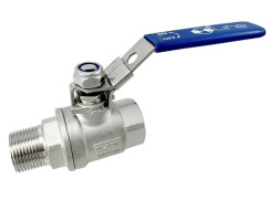 Guľový kohút NEREZ MF 1/2“ PN63, -20°C až +180°C s uzamykateľnou pákou