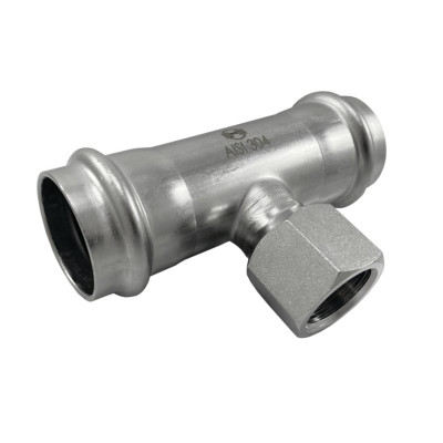 INOXPRESS T-Kus vnútoný závit 15 x 1/2" x 15 mm