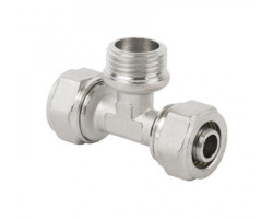 H-LINE PEX T-kus s vonkajším závitom 16 mm x 1/2“ x 16 mm