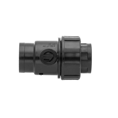 PE spätný ventil so závitom 5/4" x 5/4“ - PN16, pre polyetylén