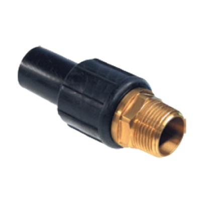 PE prechod 75 x 2 1/2" s vonkajším závitom pre el. zváranie