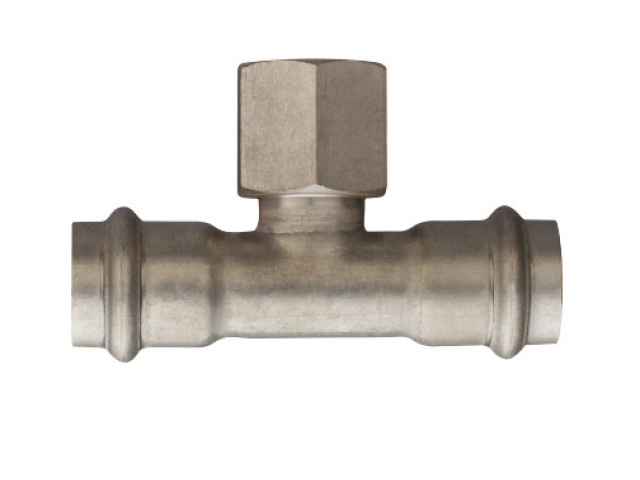 Frabopress INOX T-kus s vnútorným závitom 54 x 1/2" x 54 mm