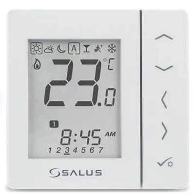 VS30W - Týždenný programovateľný termostat Biely 230V