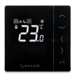 VS35B - Digitálny manuálny termostat 230V Čierny VS35B - Digitálny manuálny termostat 230V Čierny