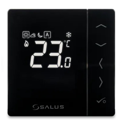 VS35B - Digitálny manuálny termostat 230V Čierny