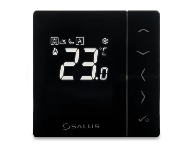 VS35B - Digitálny manuálny termostat 230V Čierny VS35B - Digitálny manuálny termostat 230V Čierny